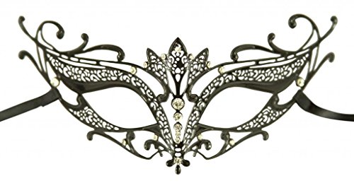 KAYSO INC Tiara Design Laser Cut Masquerade Mask