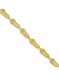 14k Flip Flop Bracelet
