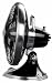 Hunter Rockefeller Desk Fan Black