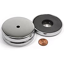 3 Pieces of CMS MagneticsR 80 LB Holding Power Cup Magnet Diameter 2.65