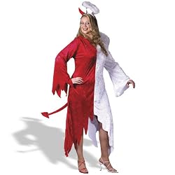 1/2 Devil, 1/2 Angel Plus Adult Costume - Plus - Adult Costumes