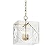 Travis 4-Light Pendant - Aged Brass Finish with Clear Acrylic Shade