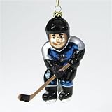 San Jose Sharks NHL Glass Hockey Player Ornament (4)
