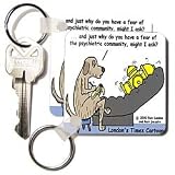 Fear Of Psychiatric Community - Set Of 2 Key Chains