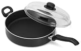 Ballarini Trend Black Family Cooker with Glass Lid