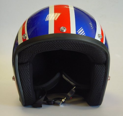 VIPER RS-04 BRITAIN UNION JACK OPEN FACE SCOOTER MOD MOTORCYCLE HELMET, X-LARGE