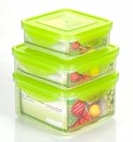 Kinetic 39109 Go Green Premium Food Storage Container- 3Pc Sandwich Set
