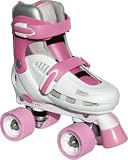 Storm White/Pink Quad Roller Skates
