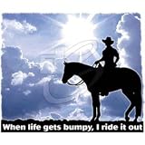 Horse Men's T-Shirt : When Life Gets Bumpy Ride It Out