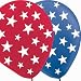 Patriotic Stars Printed Balloons 20pk