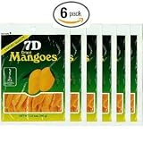 Naturally Delicious Dried Mangoes Tree Ripened Dried Mango - Set of 6 by Zero Gravity Hawaii Discounts