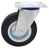 プレスキャスター 自在車（ゴム（B入）車） 125mm（プレスキャスター）
