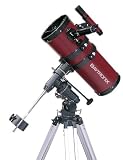Burgundy Baytronix AstroQuest 6" Short Tube Reflector Telescope EQ Mount
