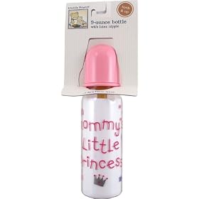 4 oz. Printed Baby Bottle  Pink