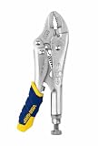 Irwin Industrial Tools 09T 5 Inch and 125 mm Curved Jaw Locking Plier with Wire Cutter 41YX47R79FL. SL160 Irwin Industrial Tools 09T 5 Inch and 125 mm Curved Jaw Locking Plier with Wire Cutter