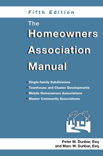 The Homeowners Association Manual (Homeowners Association Manual)(5th Edition)