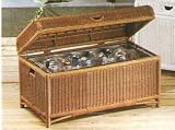 All Weather Beverage Chest Wicker-Natural
