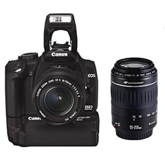 Canon EOS 350D SLR-Digitalkamera (8 Megapixel) inkl. Objektiv EF-S 18-55 mm + 55-200mm + BG-E3 Batteriegriff