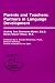 Book Parents and Teachers: Partners in Language Development (Centennial Celebration Series)