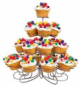 Kitchen: Cupcakes N' and More By Wilton Cake Company Cupcake Stand   4 Levels   23 Count