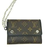 (ルイヴィトン)LOUIS VUITTON モノグラム マカサー チェーン付きホック式三つ折り財布[ポルトフォイユ コンパクト] M60167 並行輸入品 LOUIS VUITTON 三つ折り財布