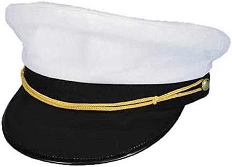 Adult Yacht Boat Ship Captain Hat Costume Accessory Cap Navy Marine Sailor