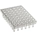 CapitolBrand SP0035 Thermo-Fast PCR Plate with 48 Semi-Skirted Wells, 6 x 8 Wells, 0.2mL Volume (Case of 50)