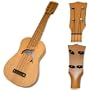 Concert Dolphin White Mahogany Wood Ukulele 30271b