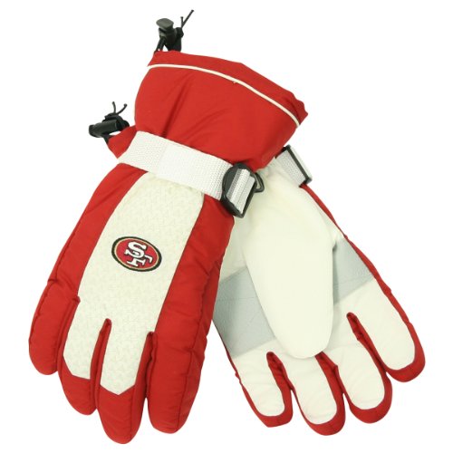 San Francisco 49ers Winter Ski Gloves (Sizes M, L, XL) - Medium