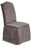 Camel-back Skirted Parson Chair