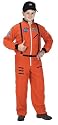Jr. Astronaut Suit with Embroidered Cap, size 8/10 (orange)