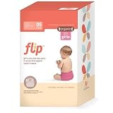 Flip Day Pack: 2 One-Size Snap Closure Diaper Covers & 6 One-Size Organic Inerts - Zinnia