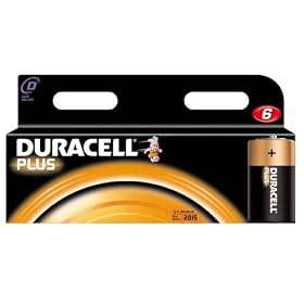 Duracell Plus Batteries D 6 pack