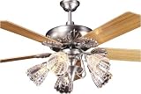 Craftmade Ceiling Fans Cordova Model CV52NB in Brushed Nickel. Indoor fan.