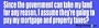 Since the government can take my land for any reason, I assume they're going to pay my mortgage and property taxes? - funny bumper stickers (Medium 10x2.8 in.)