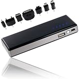 Sale Wicked Chili High Capacity portabler USB Ersatzakku Akkupack 5200 (iPhone, iPod, iPad, Blackberry, Smartphone, Digitalkamera, Camcorder, GPS, PSP, Nintendo, MP3 MP4 Player, HTC, Handy etc.) Zusatzakku schwarz / Alu