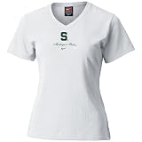 Nike Michigan State Spartans White Ladies Classic Logo T-shirt