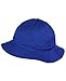 NYFASHION101 Unisex Lightweight Crushable 6 Panel Button Top Cotton Bucket Hat, Royal