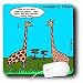 Londons Times Funny Animals Cartoons - Giraffe Hickeys BUSTED - Mouse Pads