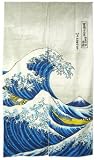 Noren Doorway Curtain Great Wave 33x59in #PS116