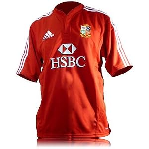 Adidas British Lions Rugby Short Sleeve T Shirt
