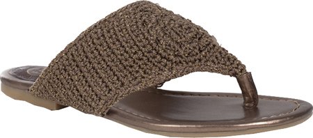The Sak Nappa Shannon Crochet Thong Sandal - Bamboo Sparkle