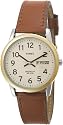 Timex Men's Easy Reader Brown Leather Strap Watch #T20011