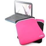 DURAGADGET Water Resistant Reversible Laptop Sleeve For Samsung N145 Plus 10.1" & NS310 10.1"