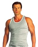 Mens Cotton Ribbed Fitted Tanktops