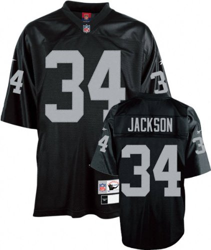 Bo Jackson LA Raiders Black NFL Premier 1988 Throwback Jersey - 5XL