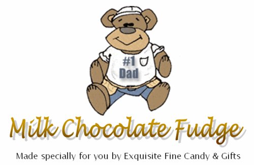 #1 Dad Milk Chocolate Delight Fudge Box by Exquisite Fine Candy & Gifts