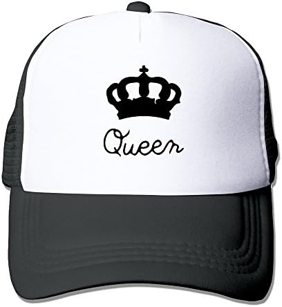 Loplin Couple Gifts Queen And Crwon Trucker Cap Black