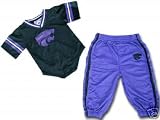Kansas State Wildcats NCAA (University) Baby/Infant Black Jersey & Pants Set