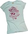 Stripes -- Supergirl Crop Sleeve Fitted Juniors T-Shirt